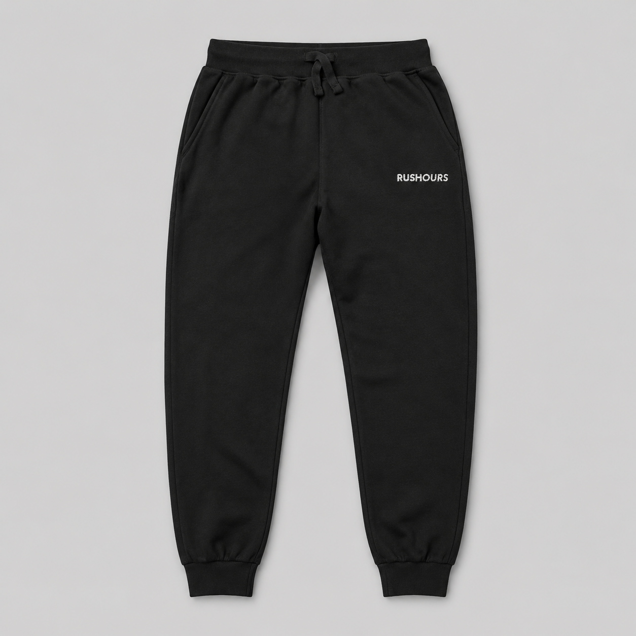 Embroidered Sweatpants - Black