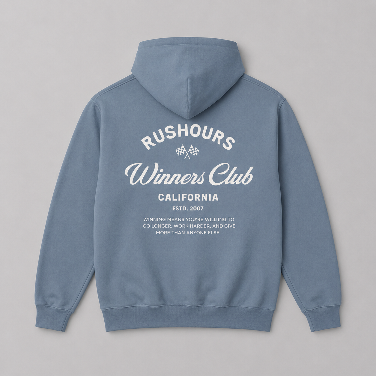 'Winners Club' Hoodie - Stone Blue