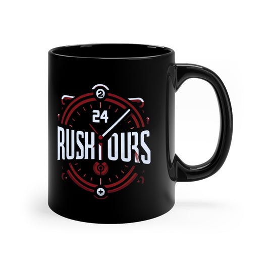 'RushOurs Logo' Mug (Black)
