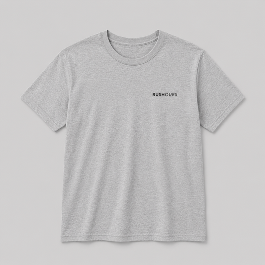 Embroidered Tee - Grey