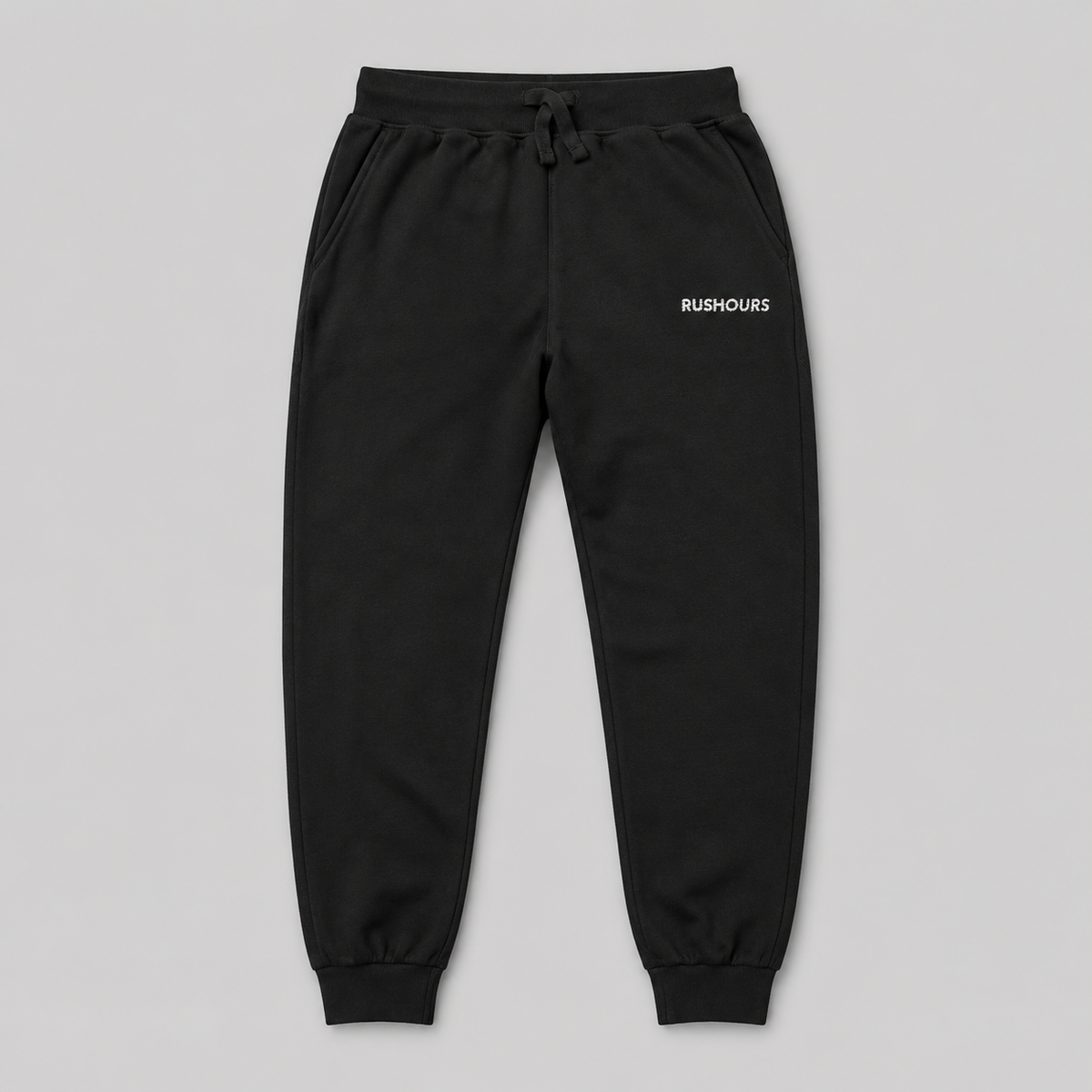 Embroidered Sweatpants - Black