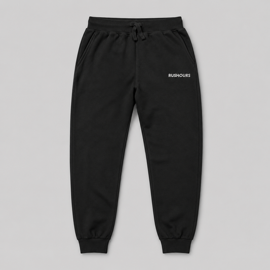 Embroidered Sweatpants - Black