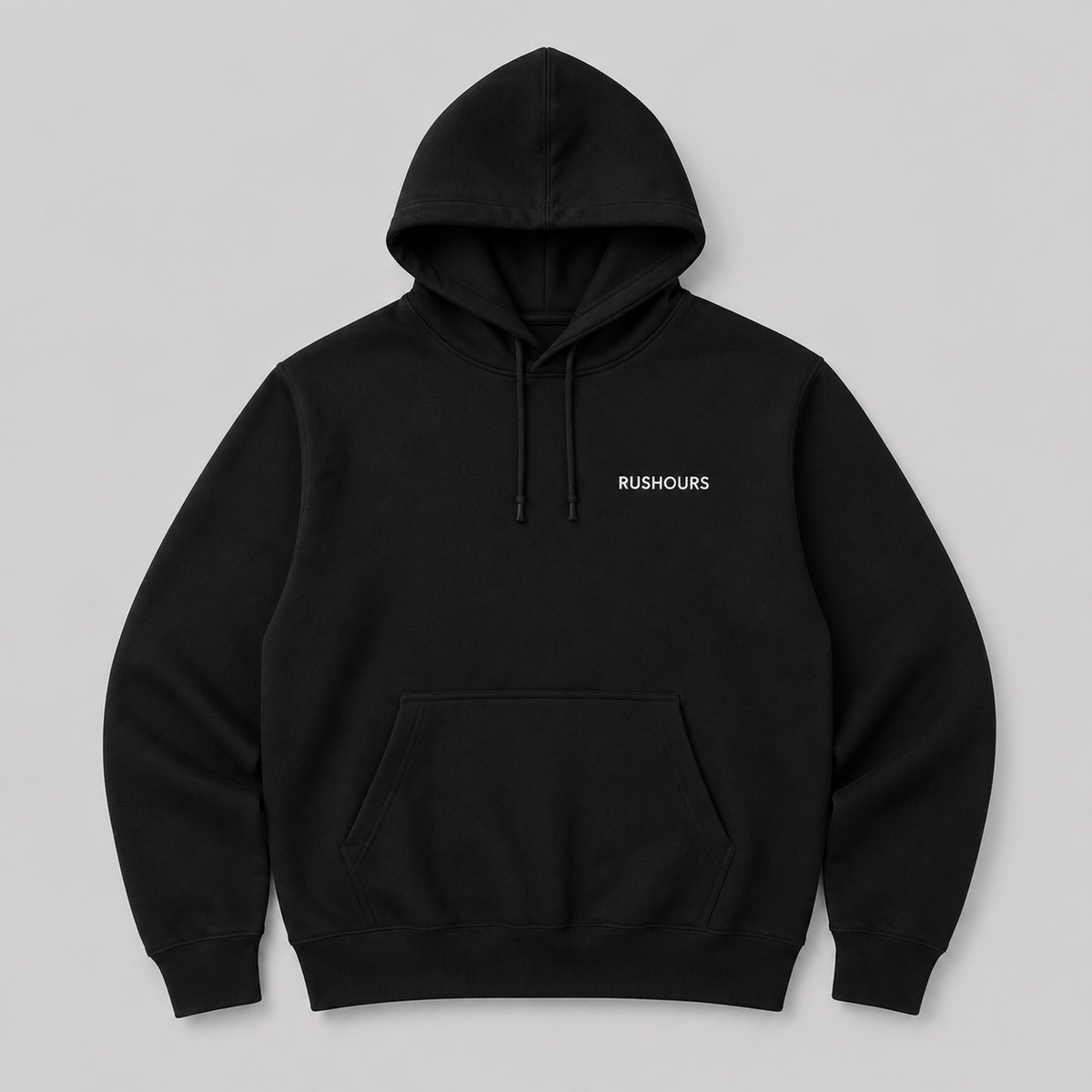 Embroidered Hoodie - Black
