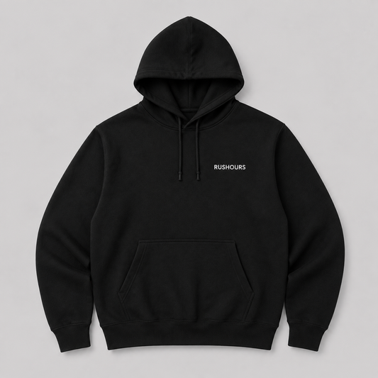 Embroidered Hoodie - Black