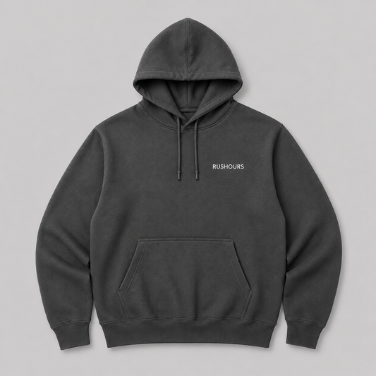 Embroidered Hoodie - Charcoal