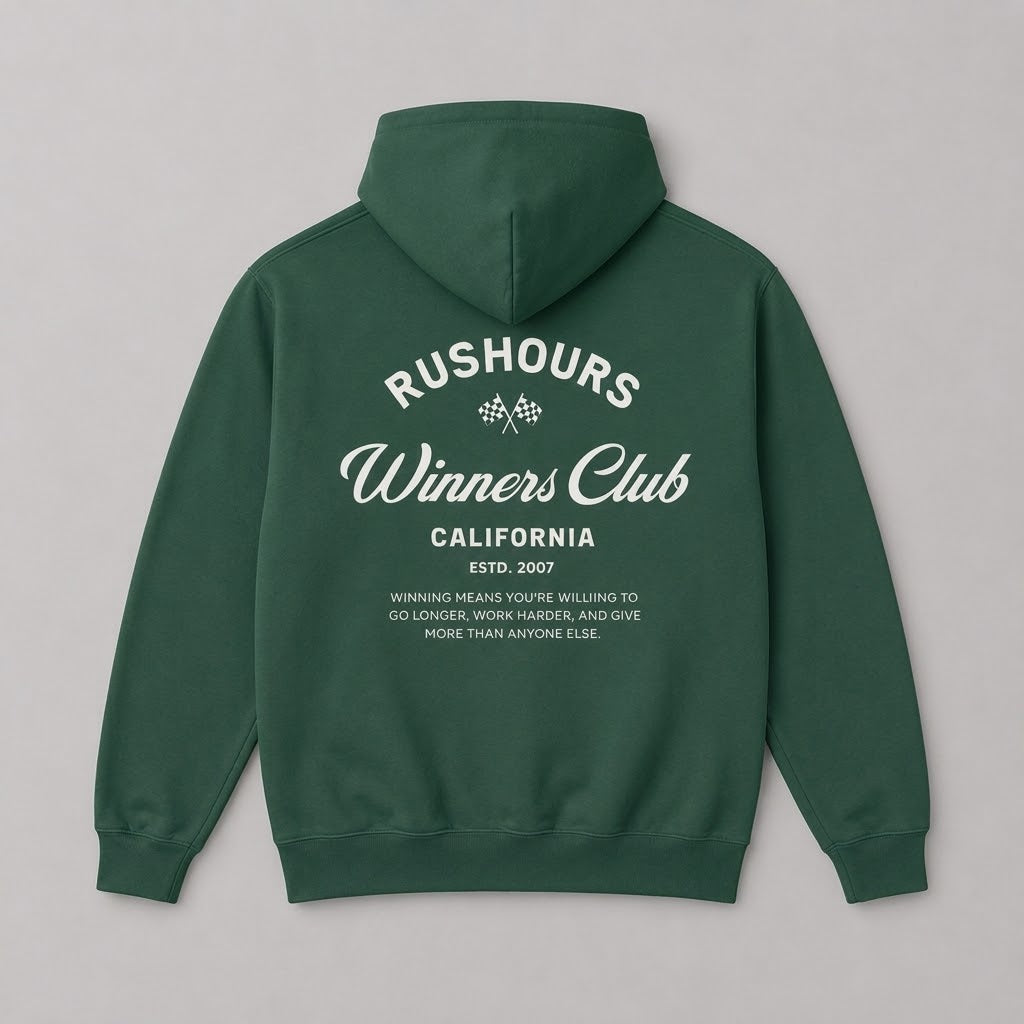 'Winners Club' Hoodie - Forest Green