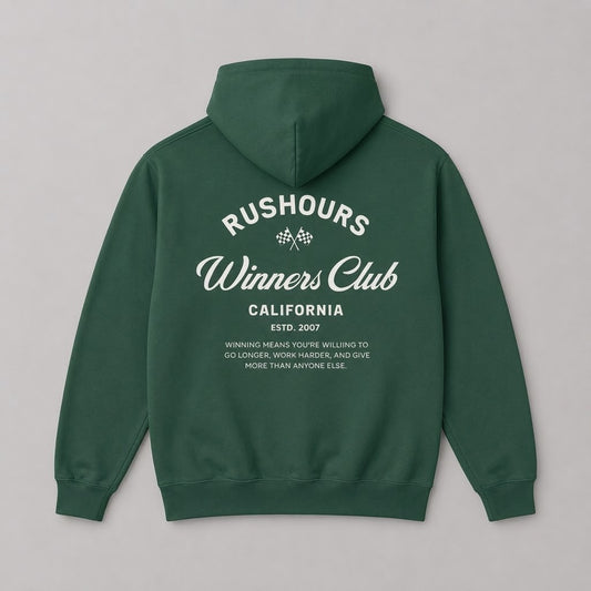 'Winners Club' Hoodie - Forest Green